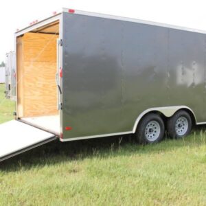 8.5x18 Enclosed trailer Side View