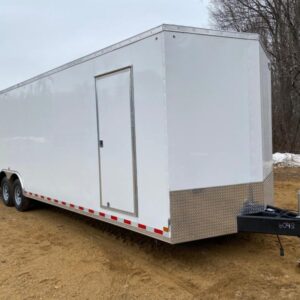 8.5x30 Enclosed Trailer Front View