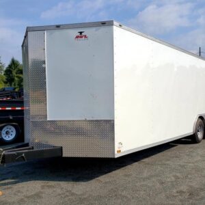 8.5x24 Enclosed Trailer Front View - Anvil Cargo